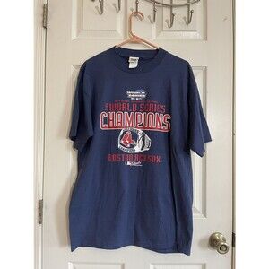 Vintage Y2K Lee Sport Boston Red Sox 2004 World Series Champions Men’s Tee Large